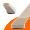 FLOOQ - Embouts de pieds de chaise - Rectangulaires inclinés noirs - Frits