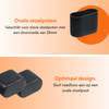 FLOOQ - Embouts de pieds de chaise - Ovales - Noirs - FOSS