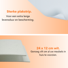 FLOOQ Feutre Meuble Autocollant Anti Rayures Blanc - 24 x 12 cm - 3 mm d'épaisseur 