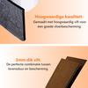 FLOOQ Anti Kras Zelfklevend Meubelvilt Bruin - 24 x 12 cm - 3mm dik