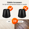 FLOOQ - Stoelpootdoppen - Rond - Zwart - Fero