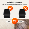FLOOQ - Embouts de pieds de chaise Pro - Carrés - Noir - Florian