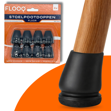 FLOOQ - Stoelpootdoppen pro rond - Floor - 12 sets - 1 doos