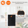 FLOOQ Feutre Meuble Autocollant Anti Rayures Noir - 24 x 12 cm - 3 mm d'épaisseur
