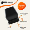 FLOOQ - Embouts de pieds de chaise Pro - Carrés - Noir - Florian