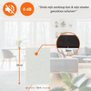 FLOOQ Feutre Meuble Autocollant Anti Rayures Blanc - 24 x 12 cm - 3 mm d'épaisseur 