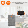 FLOOQ Feutre Meuble Autocollant Anti Rayures Gris Foncé - 24 x 12 cm - 3 mm d'épaisseur 