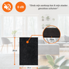 FLOOQ Feutre Meuble Autocollant Anti Rayures Noir - 30 x 20 cm - 3 mm d'épaisseur 