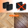 FLOOQ - Embouts de pieds de chaise - Ovales - Noirs - FOSS