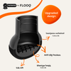 FLOOQ - Stoelpootdoppen Pro Schuin - Rond - Transparant - Fabian