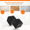 FLOOQ - Stoelpootdoppen - Vierkant - Zwart - FAY