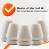 FLOOQ - Embouts de pieds de chaise Pro - Ronds - Noirs - Floor