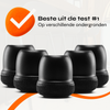 FLOOQ - Embouts de pieds de chaise - Flexibles - Transparents - Fien