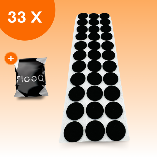 FLOOQ - Zelfklevend Meubelvilt - 33 stuks - 2,4 cm dia