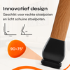 FLOOQ - Embouts de pieds de chaise Pro - Carrés - Noir - Florian