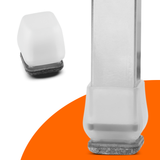 FLOOQ - Stuhlbeinkappen Pro - Quadratisch - Transparent - Florian