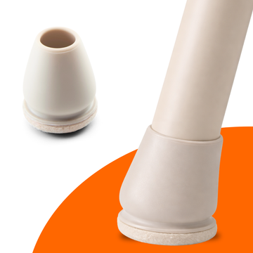 FLOOQ - Embouts de pieds de chaise Pro - Ronds - Noirs - Floor