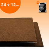 FLOOQ Anti Kras Zelfklevend Meubelvilt Bruin - 24 x 12 cm - 3mm dik